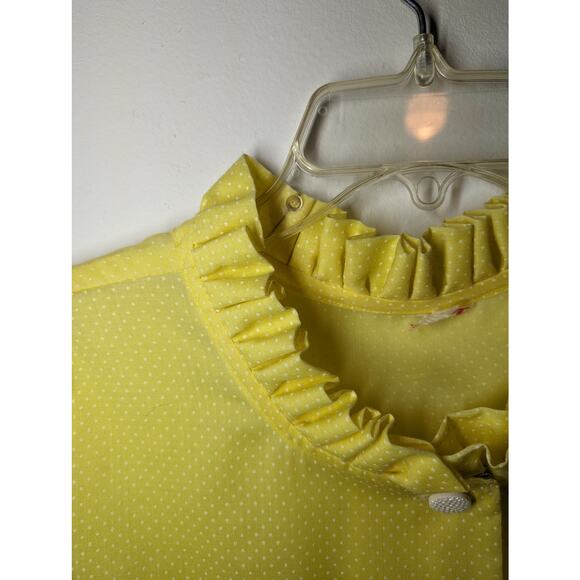 Vintage 60s Yellow House Dress - Picture 4 of 5